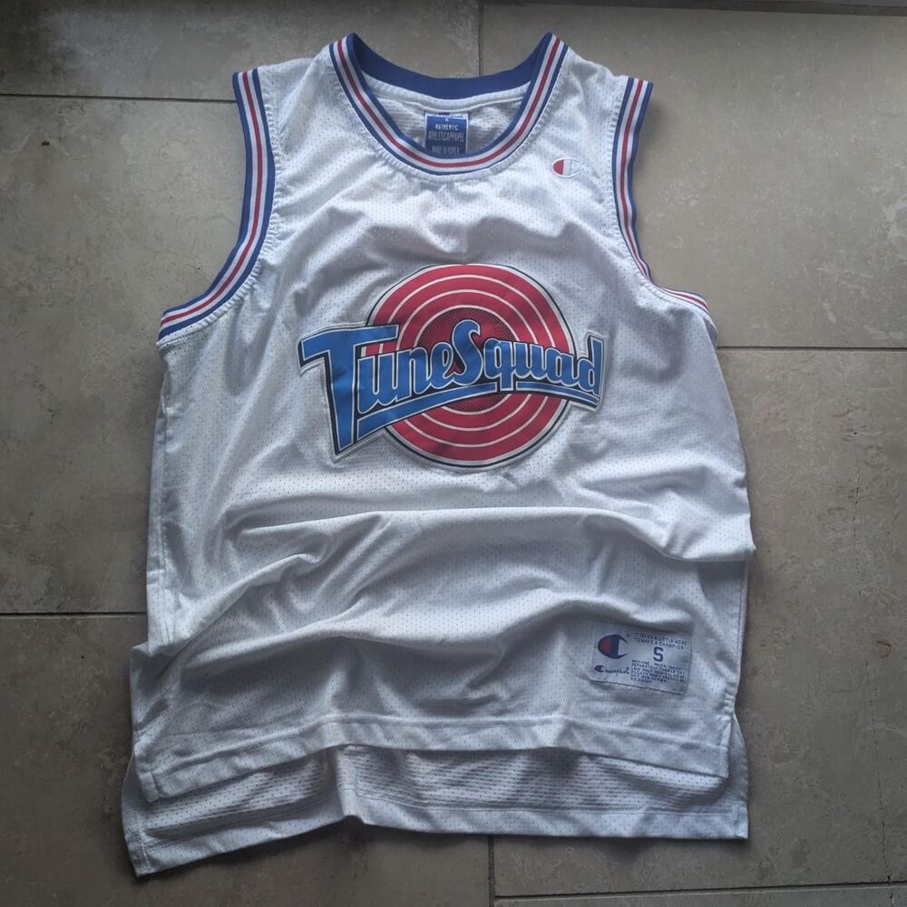 Vintage Champion White Lola Bunny 10 Tune Squad Space Jam Basketball Jersey Tank